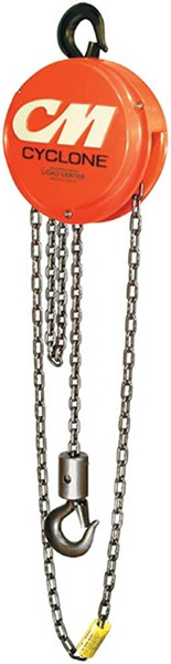 CM COLUMBUS MCKINNON CYCLONE HOIST 8TON W/15FT LIFT