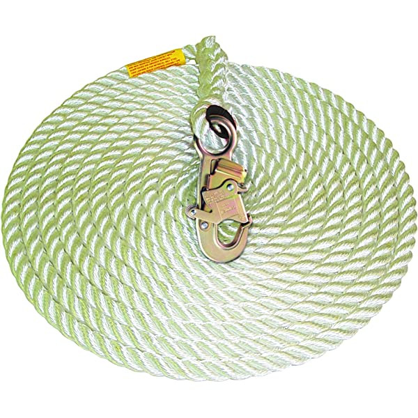 DBI-SALA LIFELINE VERTICAL 5/8 X50' NYLON ROPE W/AJ52