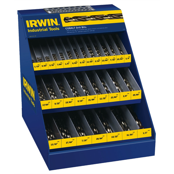 IRWIN BLACK OXIDE METAL DRILLBIT CABINET
