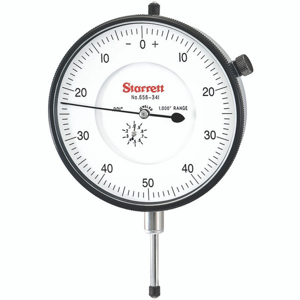 L.S. STARRETT 656-341J 3-5/8" DIAL IND