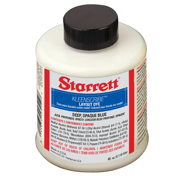 L.S. STARRETT 1610-4OZ LAYOUT DYE 12/CA