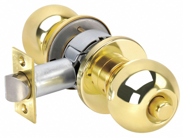 YALE Knob Lockset,Mechanical,Privacy,Grd. 2 CA4602 x 605