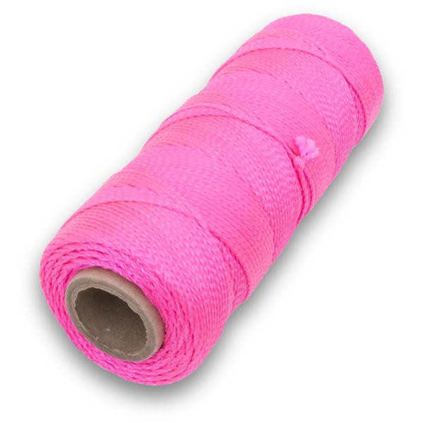 MARSHALLTOWN ML340 500' MASON'S LINEFL PINK BRAIDED NYLON