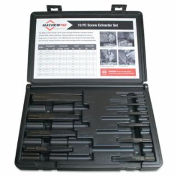 MAYHEW TOOLS 10 PIECE SCREW EXTRACTORSET W/ CASE