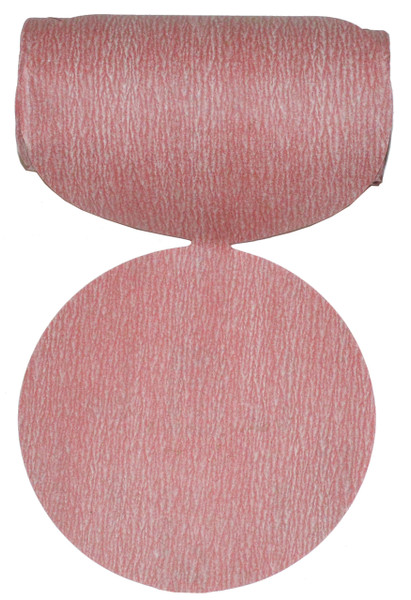 Alfa Tools PSAR60800 6" x 0 80G PSA Paper Disc, Red Aluminum Oxide 100/Link Roll