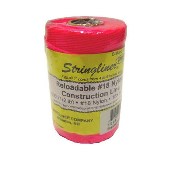 STRINGLINER FL PINK BRAIDED TWINE-500'-REFILL