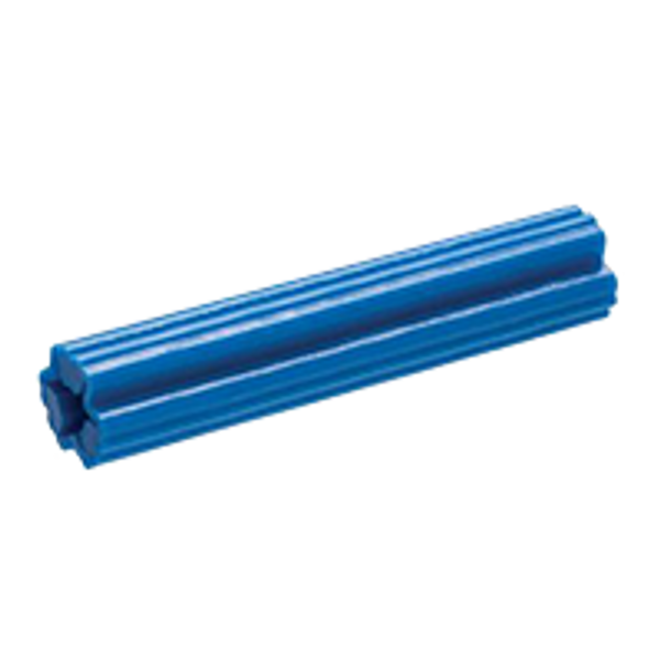 3/16" x 1 1/2" White Tubular Plastic Anchor Plain, Qty 100