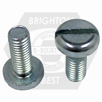 M4-0.70 x 10 mm 4.8, DIN 85, Pan Slot Machine Screw Zinc Cr+3, Qty 12000