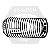 5/16"-18 x 3/8" Knurled Cup Point Loc-Wel Socket Set Screw, Knurled Cup Point, Black Oxide, Qty 100