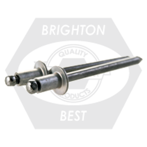 Abs 5-4 5/32 (.188-.250) x 0.400 Al5056 / Steel Dome Head Blind Rivet, Qty 500