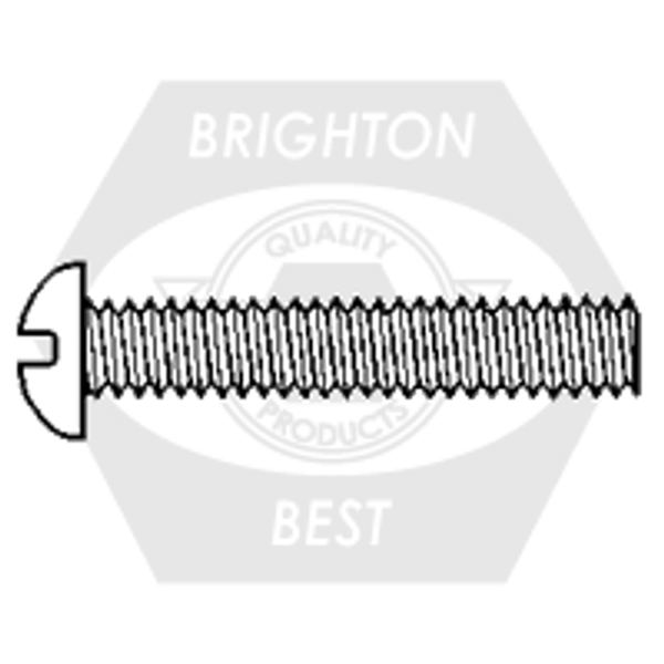 #8-32 x 3/4" Oval Head Slot Aluminum Machine Screw, Qty 1000