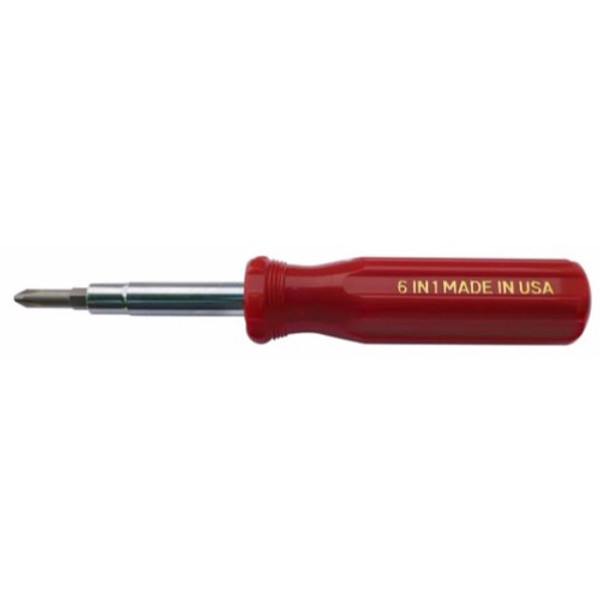 Alfa Tools SCD61G 6 in 1 Green Phillips/Slotted Screwdriver