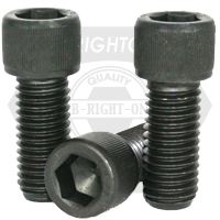 7/16"-20 x 2" Socket Head Cap Screws, Fine, Alloy, 1936 Series Thermal Black Oxide, Partially Threaded, Qty 50