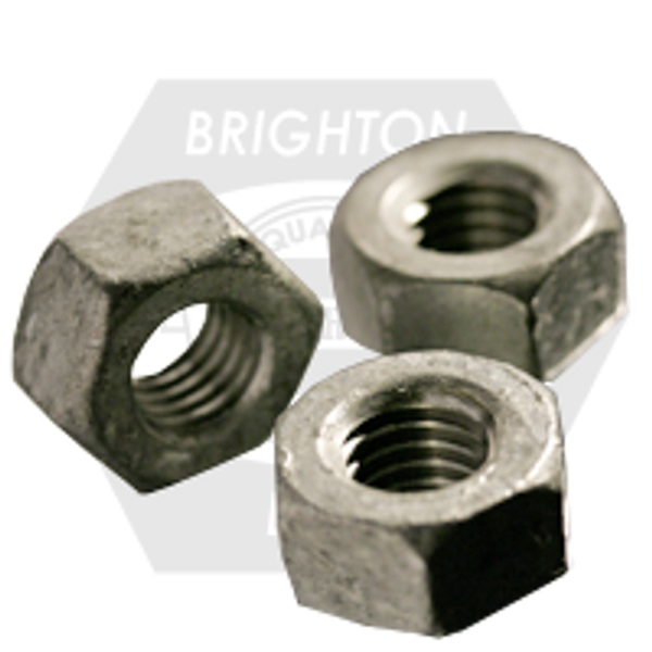 3 3/4"-4 Heavy Hex Nuts A563 Grade A Coarse, Hot-Dipped Galvanized HDG, Qty 2