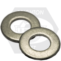 7/16" SAE Flat Washers Low Carbon, Plain Finish, Qty 50