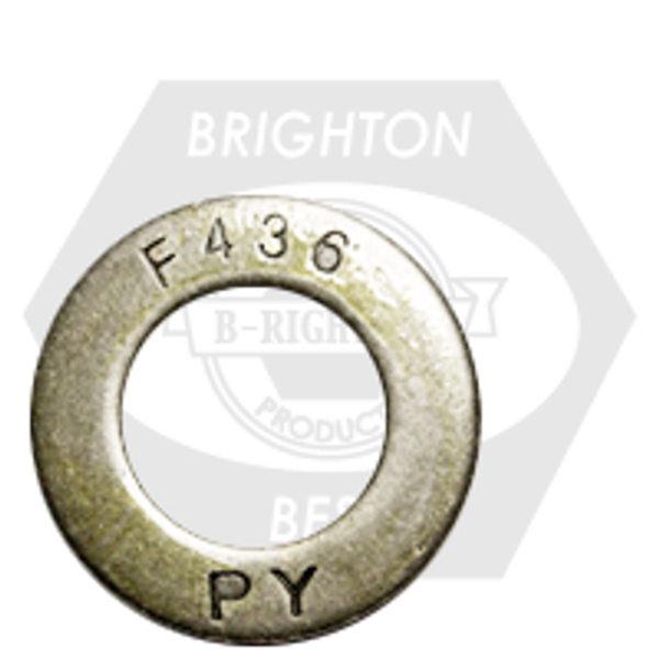 1 3/8" x 2 3/4" F436 Structural Flat Washers Med. Carbon, Plain Finish, Qty 300