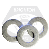 7/16" SAE Flat Washers Low Carbon, Hot-Dipped Galvanized HDG, Qty 50