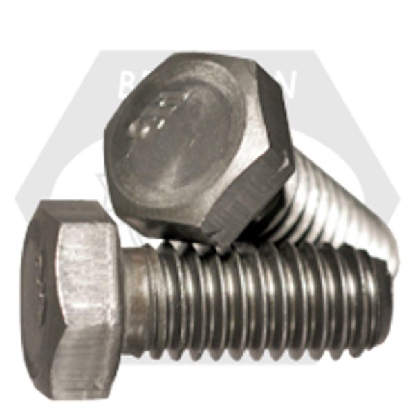 5/16"-24 x 3 3/4" Grade 2 Hex Cap Screw Plain, Partially Threaded, Qty 50