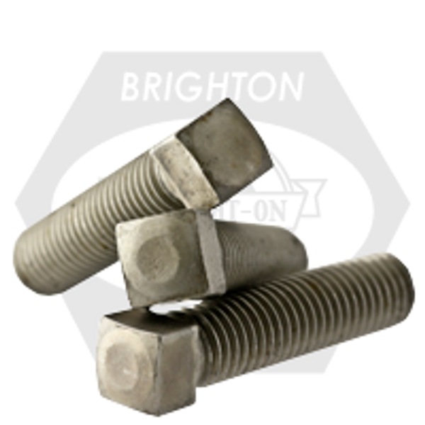 1/4"-20 x 3/8" Oval Point Square Head Set Screws Oval Point, Coarse, Case Hardened Plain, Qty 100