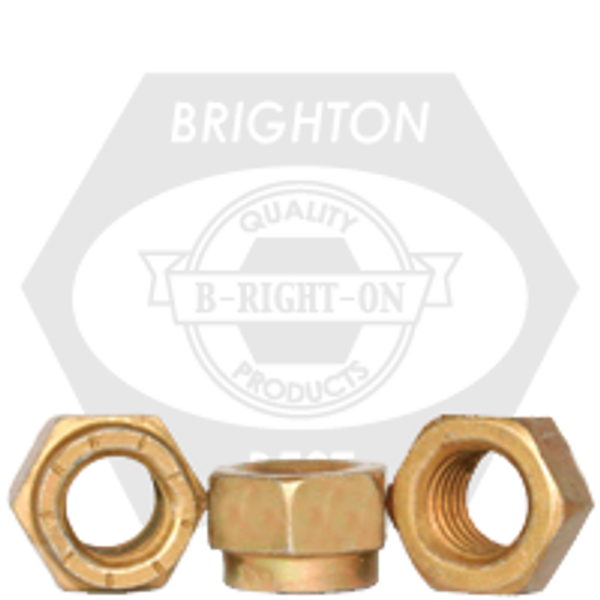 1 1/4"-7 L-9 Collar Locknuts, Coarse, Alloy, Cad. Yellow & Wax (U.S.A.), Qty 6