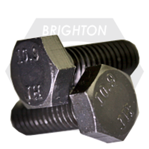 M30-3.50 x 140 mm, DIN 933 / ISO 4017, Coarse, Hex Cap Screws, Class 10.9, DIN 933, Coarse, Alloy, Plain Finish, Fully Threaded, Qty 20