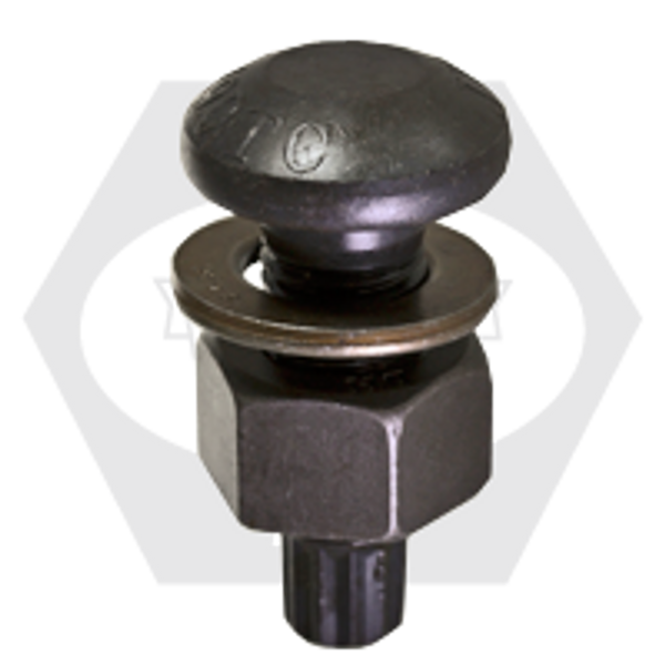 1"-8 x 5" A490 T.C. Bolt Plain With A563 Dh Hvy Hex Nut & Round F436 Washer, Qty 90