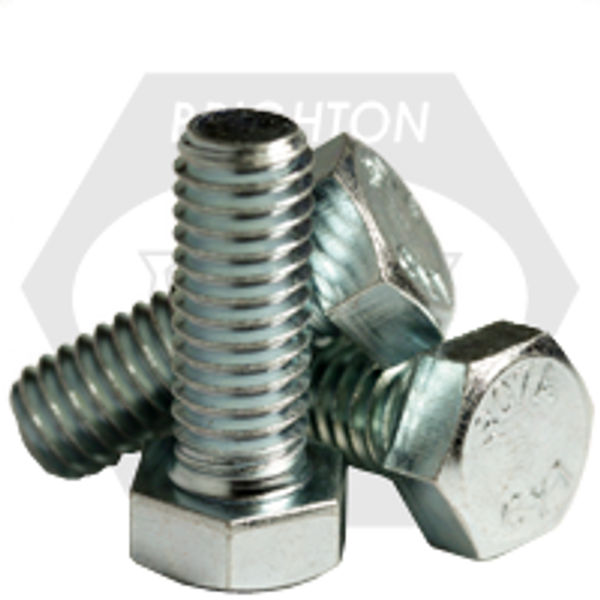 7/8"-9 x 16",6" Thd Hex Bolts A307 Grade A, Coarse, Zinc Cr+3, Qty 15
