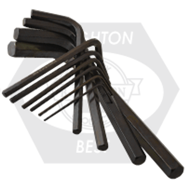 7 Key 3" Fold Up (Torx) T6-T20 USA Hex Key, Alloy, Steel Set, Plain, Qty 6