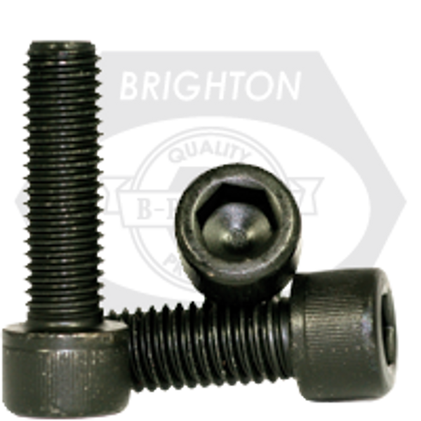 M12-1.25 x 120 mm Socket Cap Screw 12.9, Extra Fine, ISO 4762 / DIN 912 Thermal Black Oxide, Partially Threaded, Qty 25