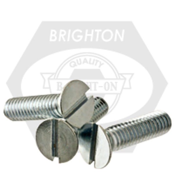 #6-32 x 5/16" Flat Head Slot Machine Screw Flat Head Slotted Zinc Cr+3, Fully Threaded, Qty 20000