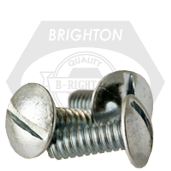 #4-40 x 1/4" Machine Screw Truss Head Slotted Zinc Cr+3, Fully Threaded, Qty 22000