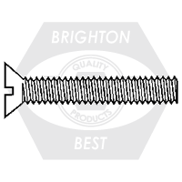 #10-32 x 1/2" Flat Head Phillips Machine Screw, Plain Finish, Fully Threaded, Qty 8000