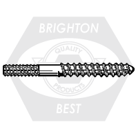 5/16"-18 x 2 1/2" Hanger Bolts Zinc Cr+3, Qty 100