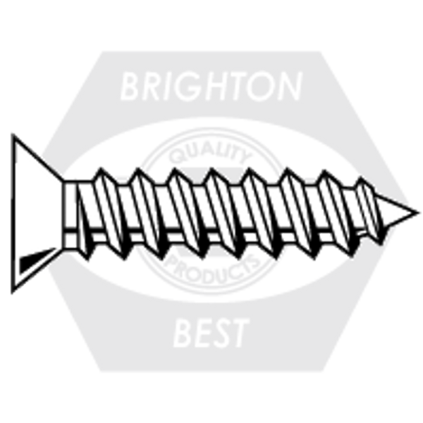 #8 x 1" Ph Fl Particle Bd. Screw Zb, Fully Threaded, Qty 8000