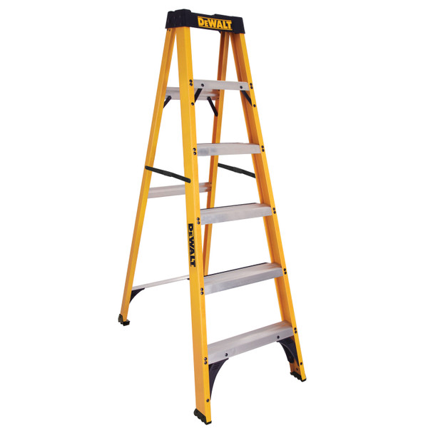DEWALT Stepladder,Fg,6 ft.,250 lb. DXL3110-06