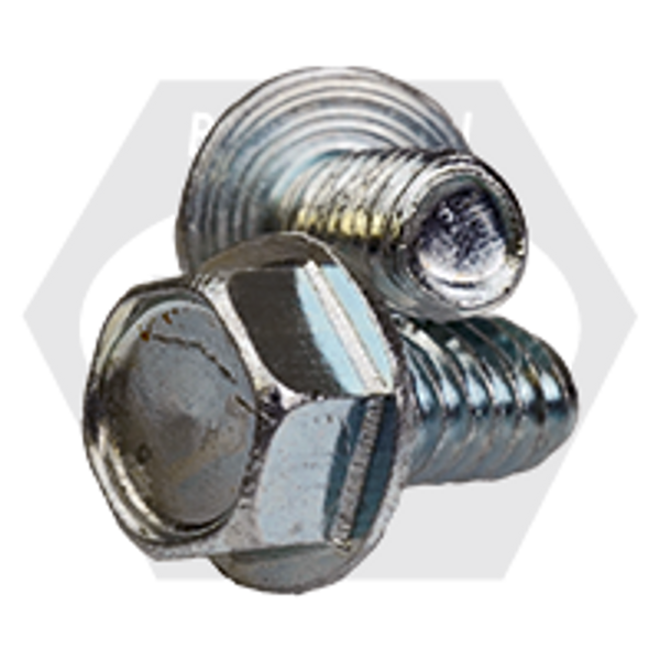 1/4"-20 x 3/8" Indent Hwh Unslot Thread Rolling Screws Zinc Cr+3/Wax, Fully Threaded, Qty 3000