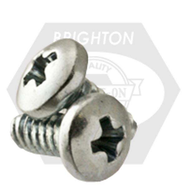 #10-24 x 1" Pan Head Phillips Thread Rolling Screws Zinc Cr+3/Wax, Fully Threaded, Qty 5000