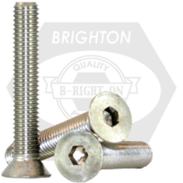 #6-32 x 2" Non-Standard Flat Head Socket Cap Screws, Coarse, 18-8 Stainless Steel A2, Qty 100
