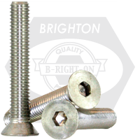 1/4"-20 x 3 1/2" Non-Standard Flat Head Socket Cap Screws, Coarse, 18-8 Stainless Steel A2, Fully Threaded, Qty 100