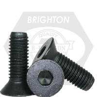 5/16"-18 x 3 1/4" Flat Head Socket Cap Screws, Coarse, Alloy, Thermal Black Oxide, Qty 100