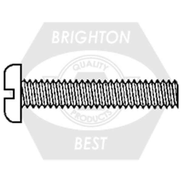 #6-32 x 7/16" Machine Screws, Pan Slotted, Stainless Steel 304, Fully Threaded, Qty 1000