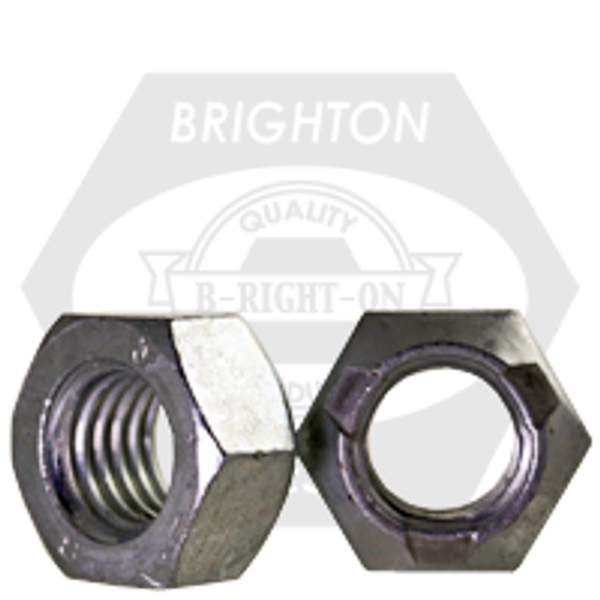 M16-1.50 Metric Hex Cone Locknut Class 8 DIN 980-V, Fine, Zinc Cr+3 & Wax, Qty 50