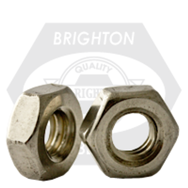 3/8"-24 Hex Machine Screw Nuts, Fine, 18-8 Stainless Steel A2, Qty 100