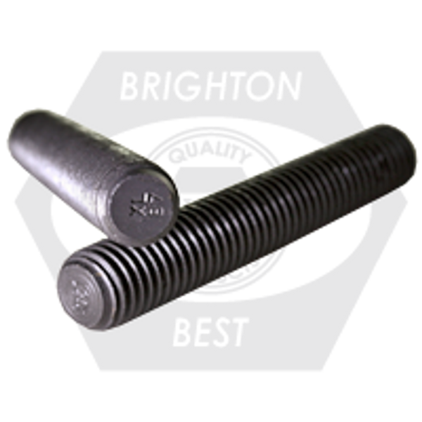 1 1/8"-8 x 6 1/2" B7 Stud Plain (End To End), Qty 25