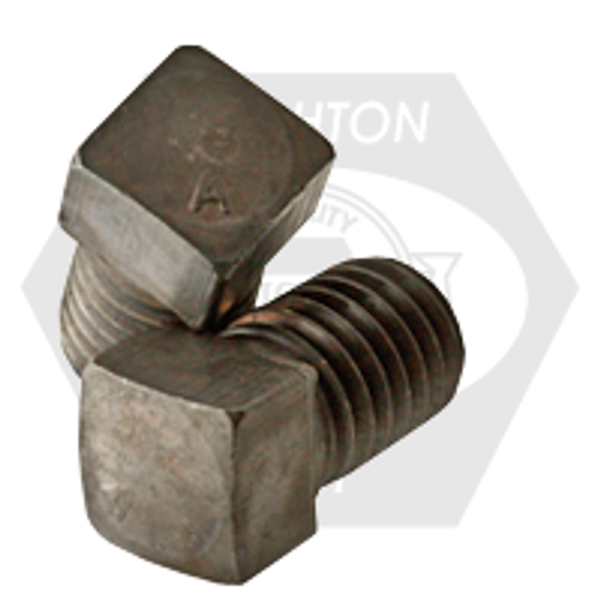 3/8"-16 x 1 1/2" Square Head Set Screws Cup Point, Coarse, Alloy, Thru-Hardened, Fully Threaded, Qty 100