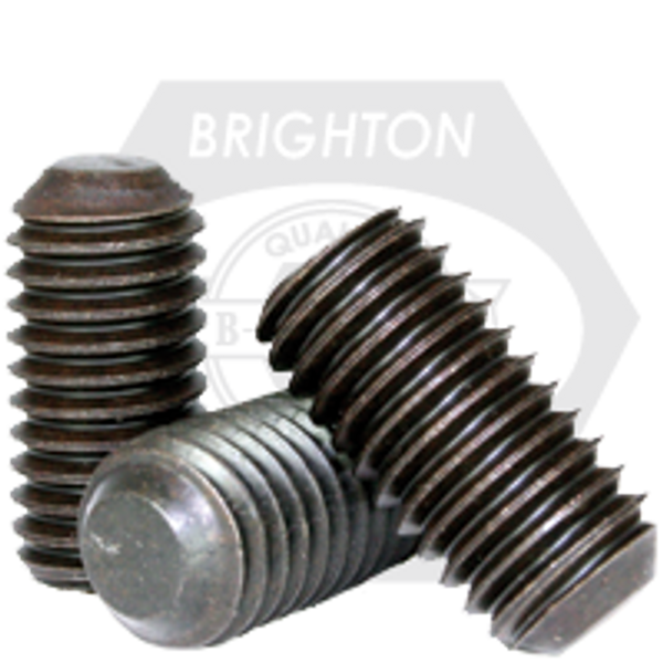M16-2.00 x 20 mm Socket Set Screws Flat Point 45H, Coarse, Alloy, ISO 4026 / DIN 913, Qty 1