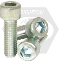 5/8"-11 x 8" Socket Head Cap Screws, Coarse, Alloy, Zinc-Bake Cr+3, Partially Threaded, Qty 10