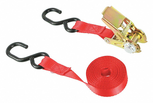 GENERIC Tie Down Strap,Ratchet,Poly,15 ft.,PK2 2VKP3