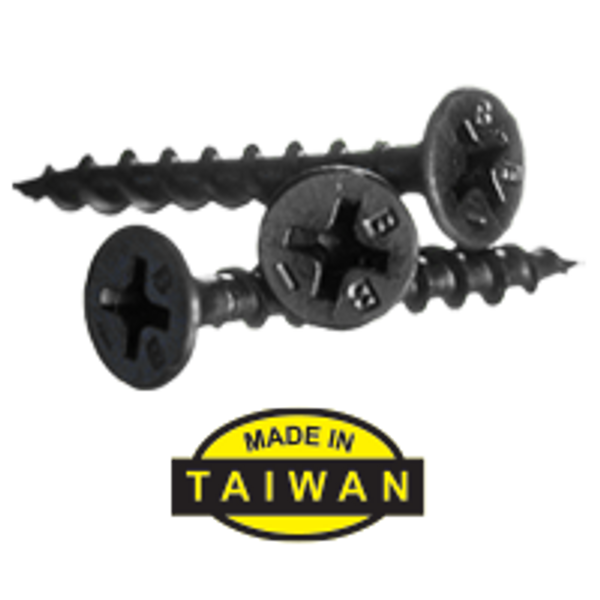 #6-18 x 1 1/2" Bugle Head Phil, Fine, Proferred Drywall Screw Black Phosphated, Qty 5