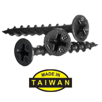 #6-18 x 2 1/2" Bugle Head Phil, Fine, Proferred Drywall Screw Black Phosphated, Qty 5